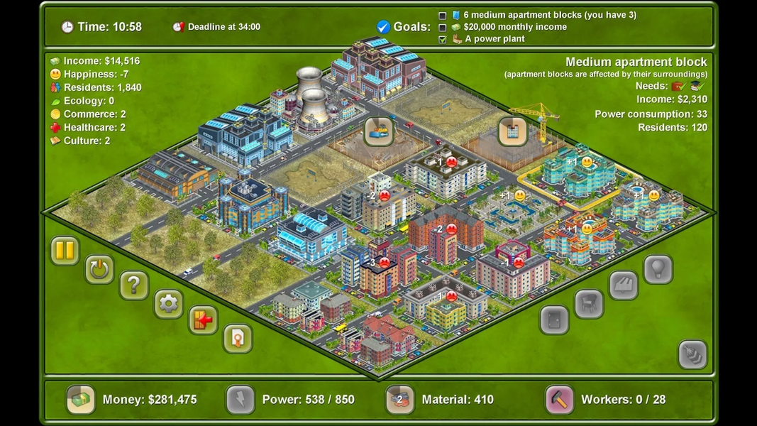Megapolis - Gameplay image of android game