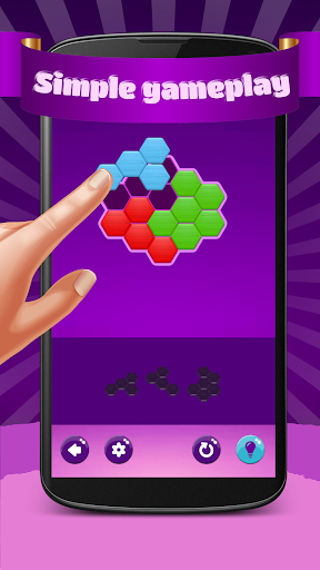 Hexa Puzzle Hero - Gameplay image of android game