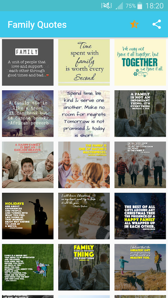 Family Quotes - Image screenshot of android app