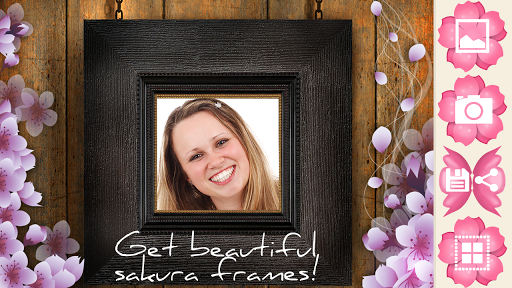 Lovely Sakura Picture Frames - Image screenshot of android app