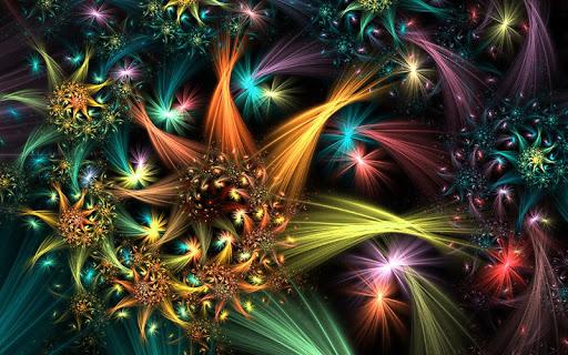 Luminous Flowers Wallpaper - Image screenshot of android app