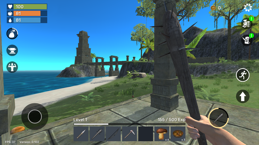Uncharted Island Survival - Gameplay image of android game