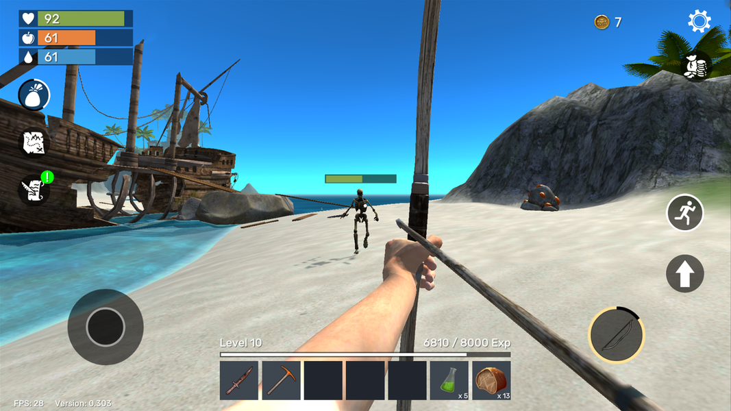 Uncharted Island Survival - Gameplay image of android game