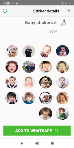 NEW Babies Stickers for WhatsApp 👶 WASTICKERAPPS - Image screenshot of android app