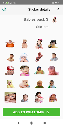 NEW Babies Stickers for WhatsApp 👶 WASTICKERAPPS - Image screenshot of android app