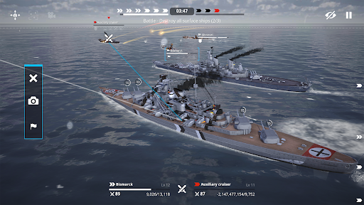 Warship Fleet Command : WW2 - Gameplay image of android game