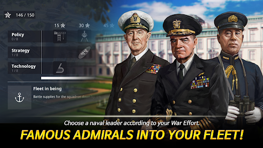Warship Fleet Command : WW2 - Gameplay image of android game