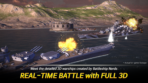 Warship Fleet Command : WW2 - Gameplay image of android game
