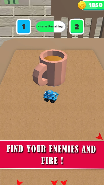 Blocky Tank Battle Wars - Gameplay image of android game