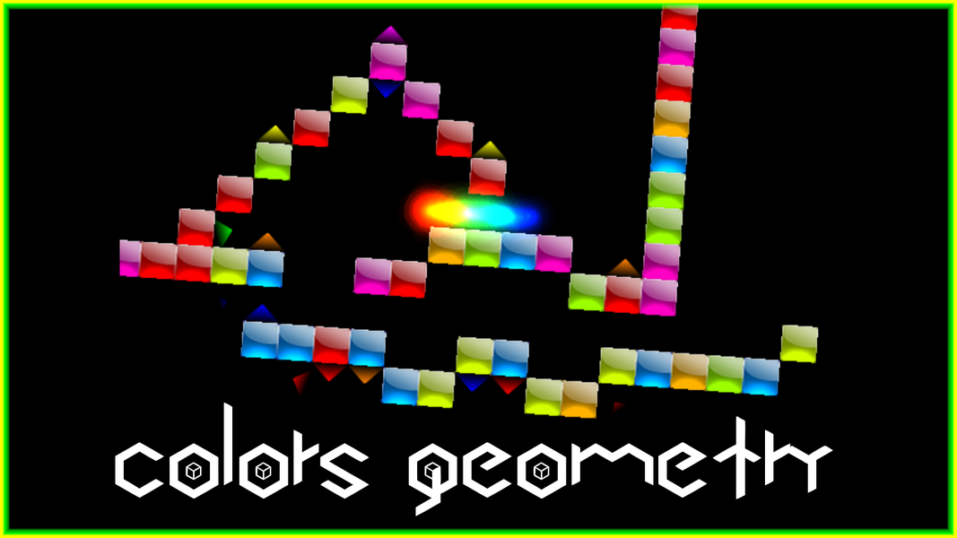 Colors geometry rage game - Gameplay image of android game