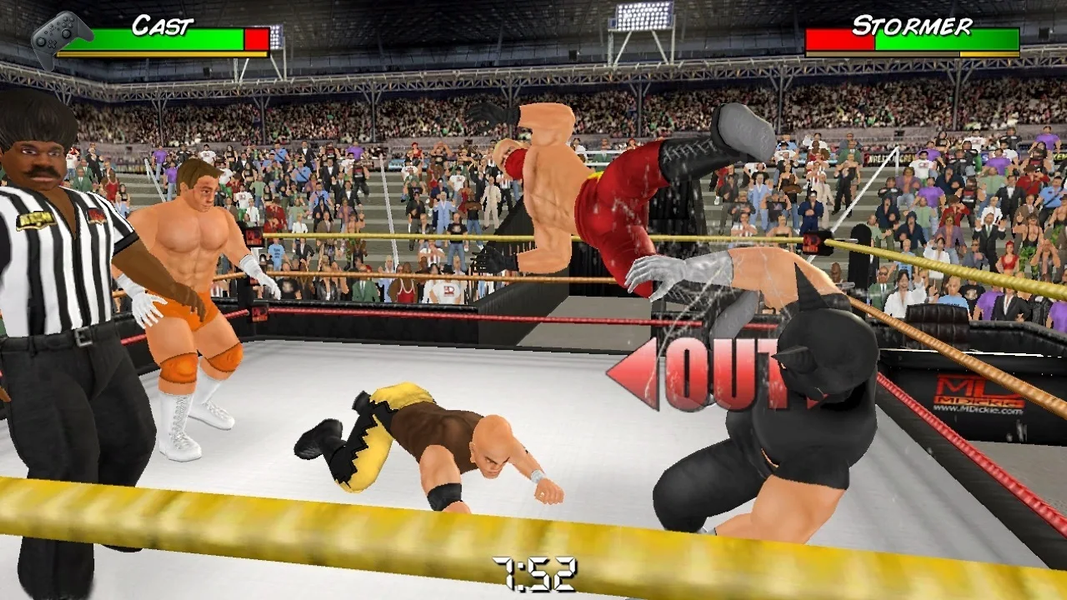 Wrestling Empire - Gameplay image of android game