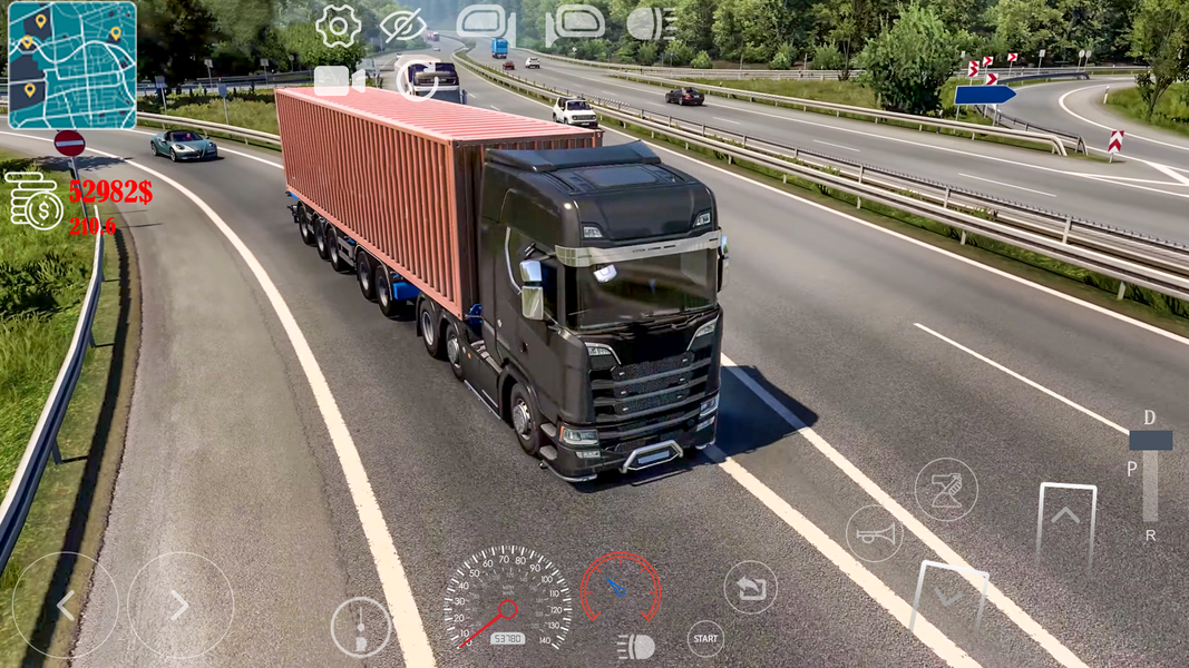 Truck Driving Game Offline - Gameplay image of android game