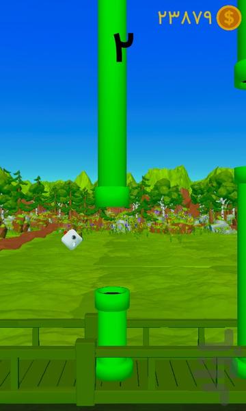 پرنده مربعی - Gameplay image of android game