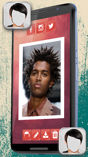 Man Hair Salon Photo Camera - عکس برنامه موبایلی اندروید