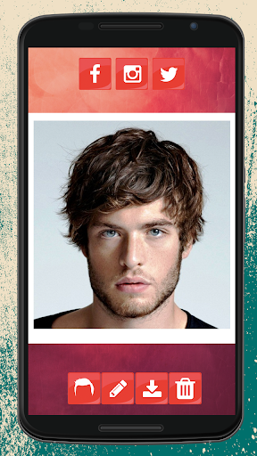 Man Hair Salon Photo Camera - عکس برنامه موبایلی اندروید