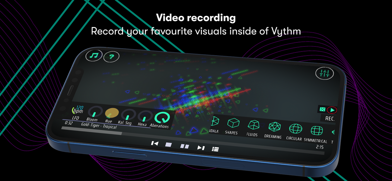 Vythm VJ - Music Visualizer DJ - عکس برنامه موبایلی اندروید