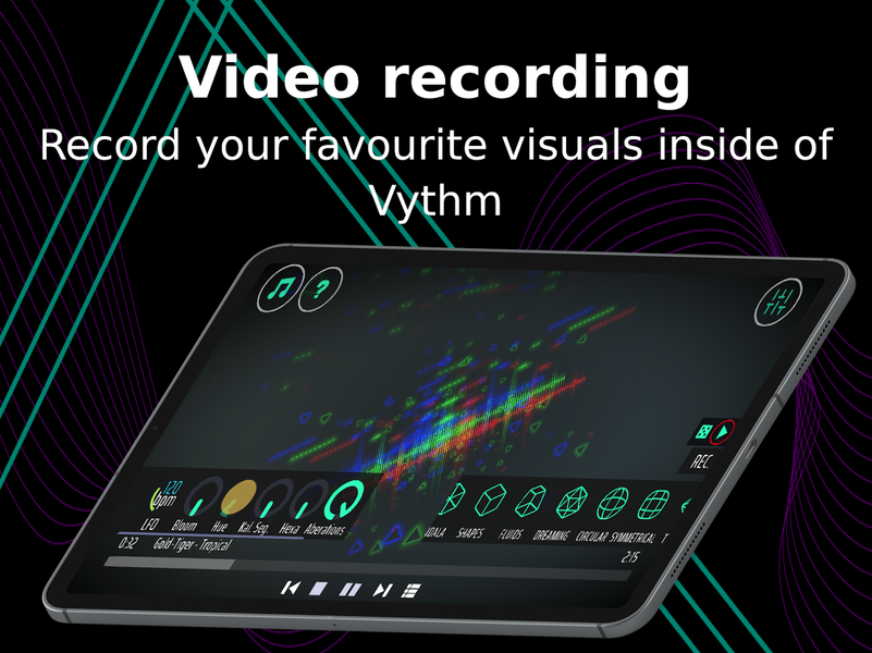 Vythm VJ - Music Visualizer DJ - عکس برنامه موبایلی اندروید