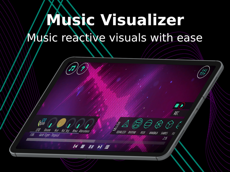 Vythm VJ - Music Visualizer DJ - عکس برنامه موبایلی اندروید