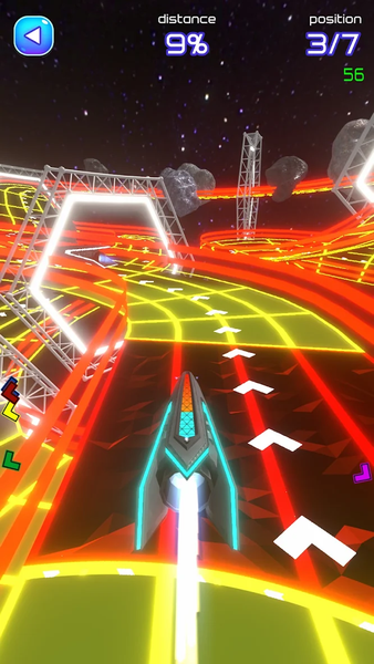 Space Racer - Galaxy Racing - Gameplay image of android game