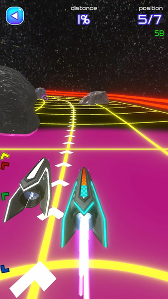 Space Racer - Galaxy Racing - Gameplay image of android game