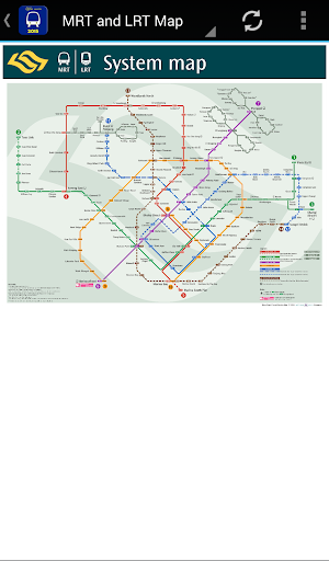 Singapore MRT LRT Map 2024 - عکس برنامه موبایلی اندروید