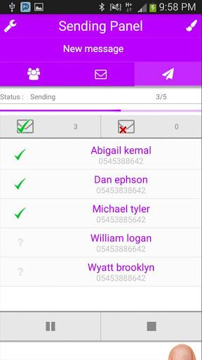 Multi SMS & Group SMS - Image screenshot of android app