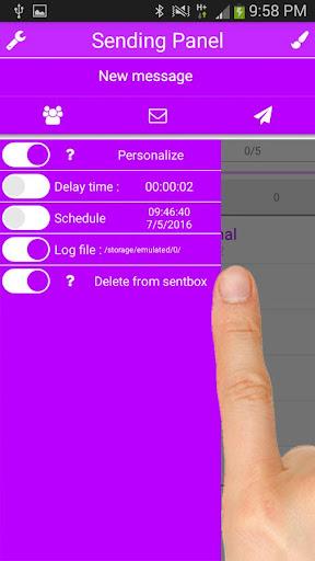 Multi SMS & Group SMS PRO - Image screenshot of android app