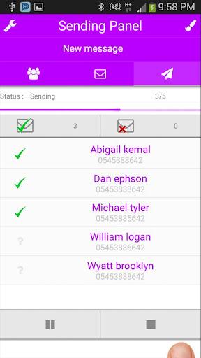 Multi SMS & Group SMS PRO - Image screenshot of android app