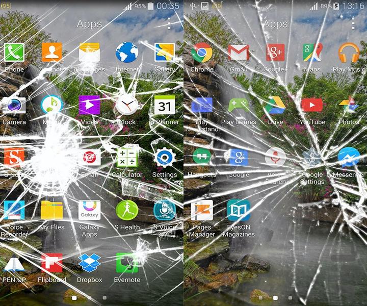 Who broken my phone? - Image screenshot of android app