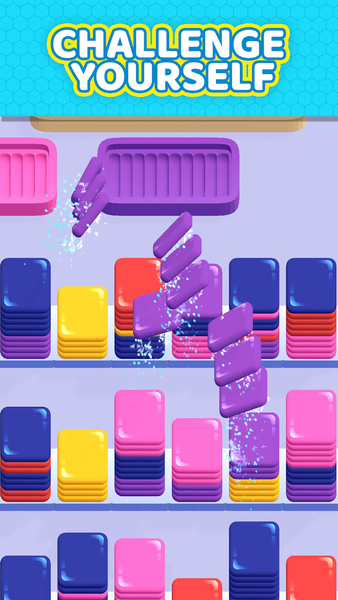 Sort Dash: Color Match! - Gameplay image of android game