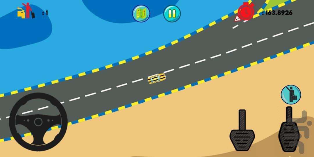 راننده دیوانه - Gameplay image of android game