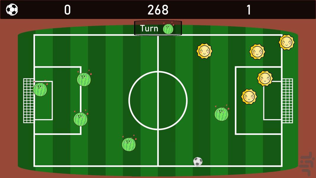 بازی فوتبال یلدایی - Gameplay image of android game