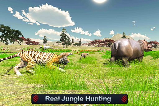 Wild White Tiger: Jungle Hunt 2021 - Gameplay image of android game