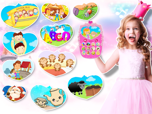 Pink Baby Princess Phone - Gameplay image of android game