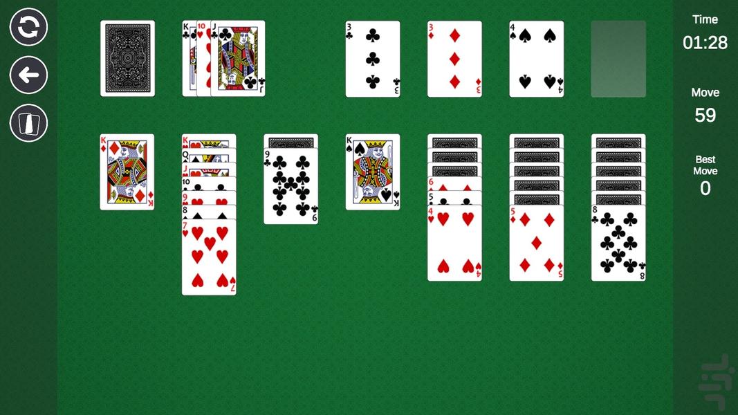 Solitaire (بازی پاسور یک نفره) - عکس بازی موبایلی اندروید