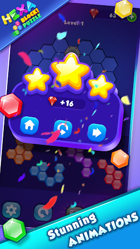 Hexa! Block Puzzle Hexa Puzzle - Image screenshot of android app