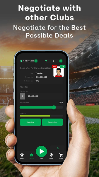 Club Chairman - Soccer Game - Gameplay image of android game