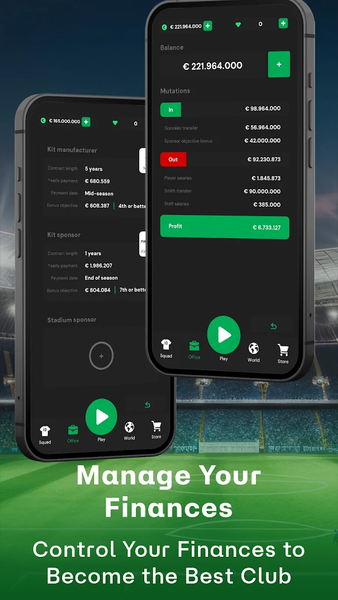 Club Chairman - Soccer Game - Gameplay image of android game