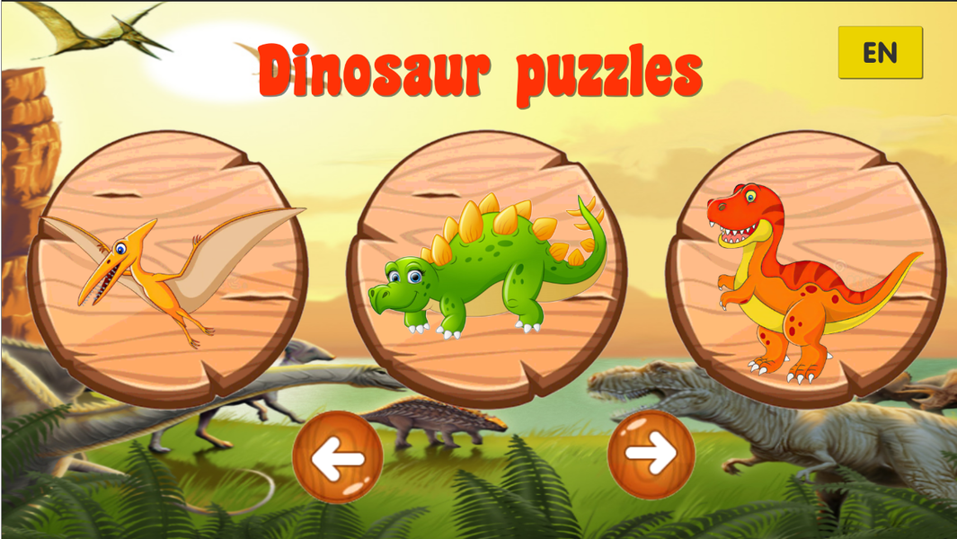 Puzzle dino for kids - Gameplay image of android game