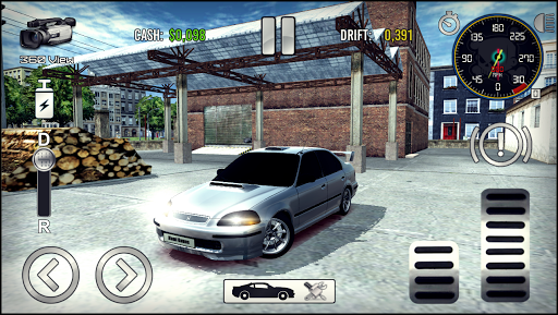 Civic Drift Driving Simulator - Gameplay image of android game