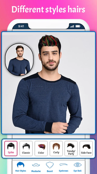 Men HairStyle, Suits, Mustache - Image screenshot of android app