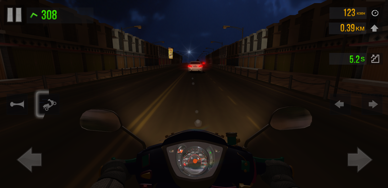 Real Drag racing Traffic rider - Gameplay image of android game