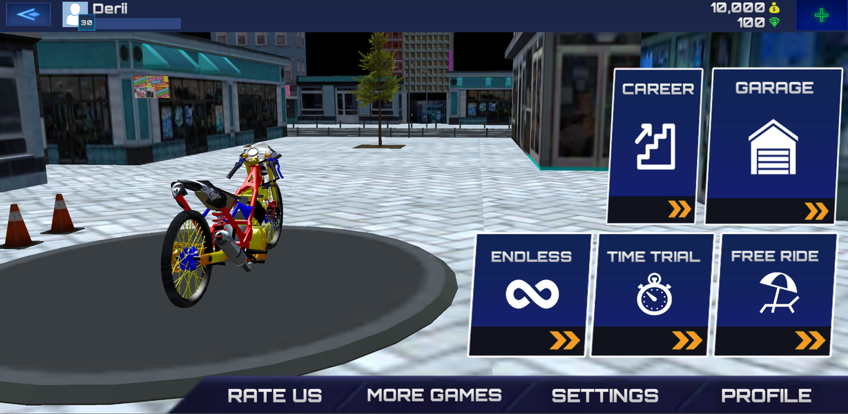 Real Drag racing Traffic rider - Gameplay image of android game