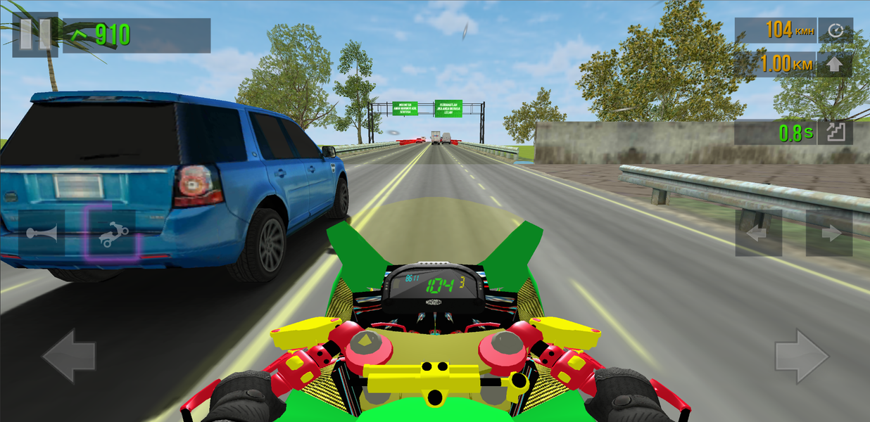 Real Drag racing Traffic rider - Gameplay image of android game