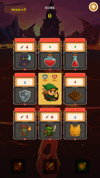Survivor's Deck: Battle Grid - Gameplay image of android game
