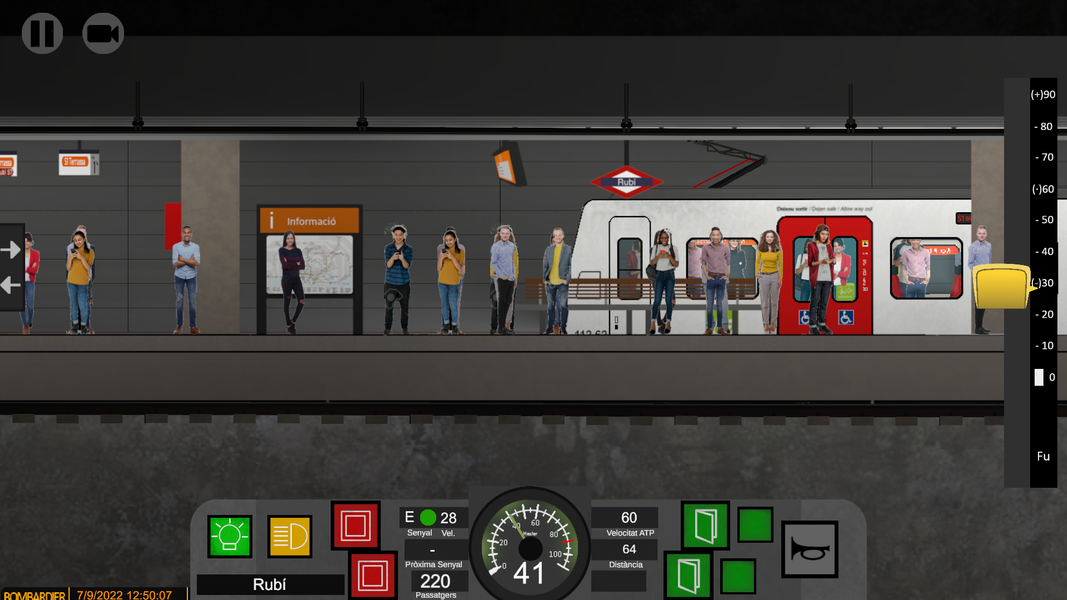 2D Train Simulator: FGCSim - Gameplay image of android game