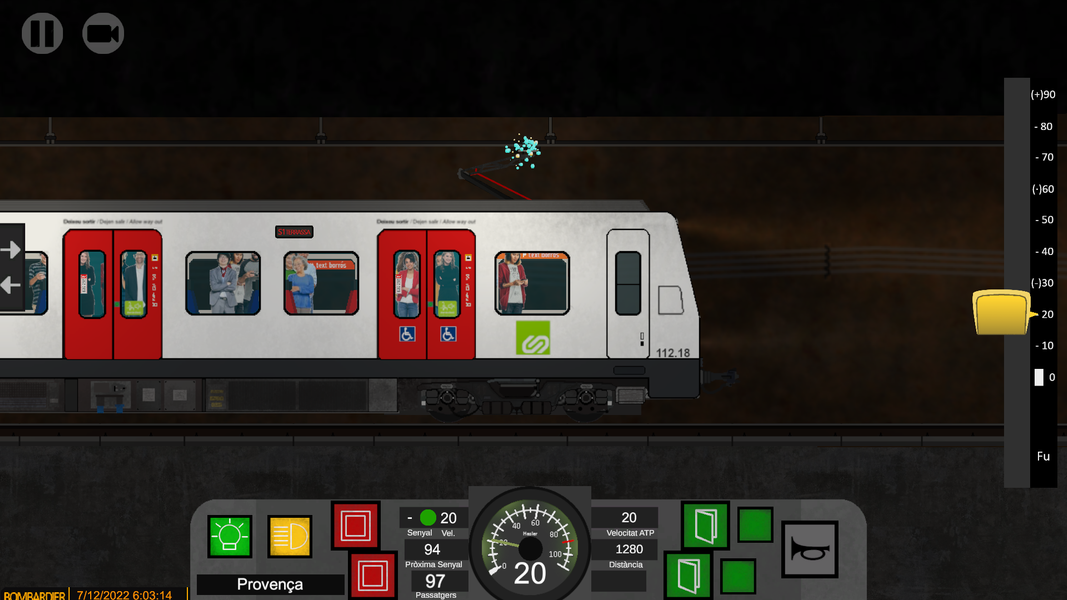2D Train Simulator: FGCSim - Gameplay image of android game
