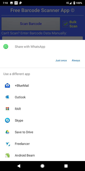 Barcode Scanner App - عکس برنامه موبایلی اندروید