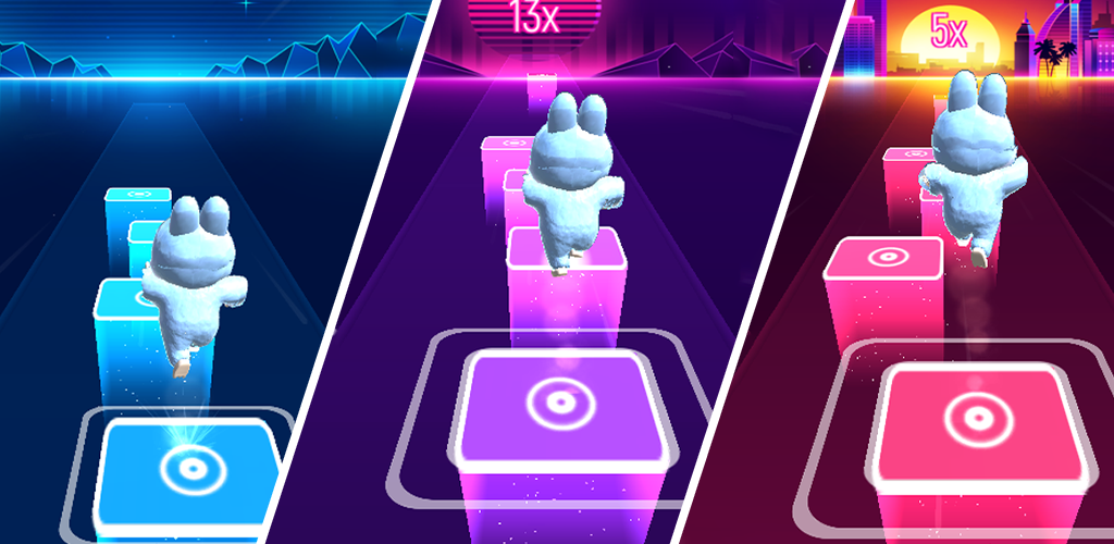 Labubu Tiles Dance - عکس بازی موبایلی اندروید