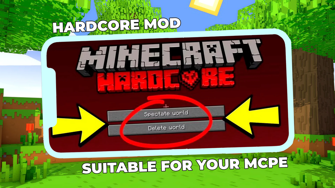 Hardcore Mod for Minecraft - عکس برنامه موبایلی اندروید